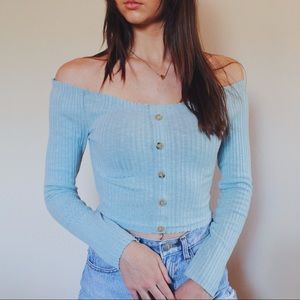 Cotton Candy LA off the shoulder Sweater